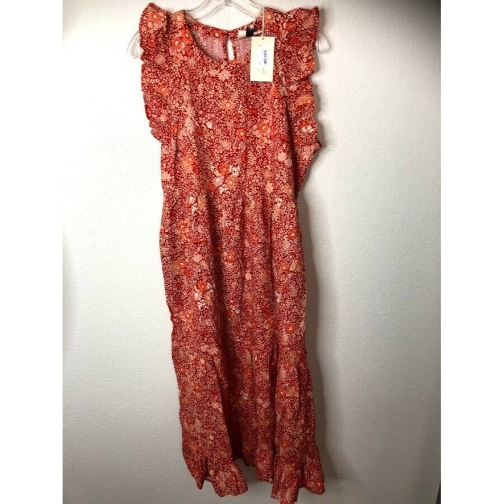 Universal Thread Women's Floral Print Ruffle Sleev - Picture 3 of 7